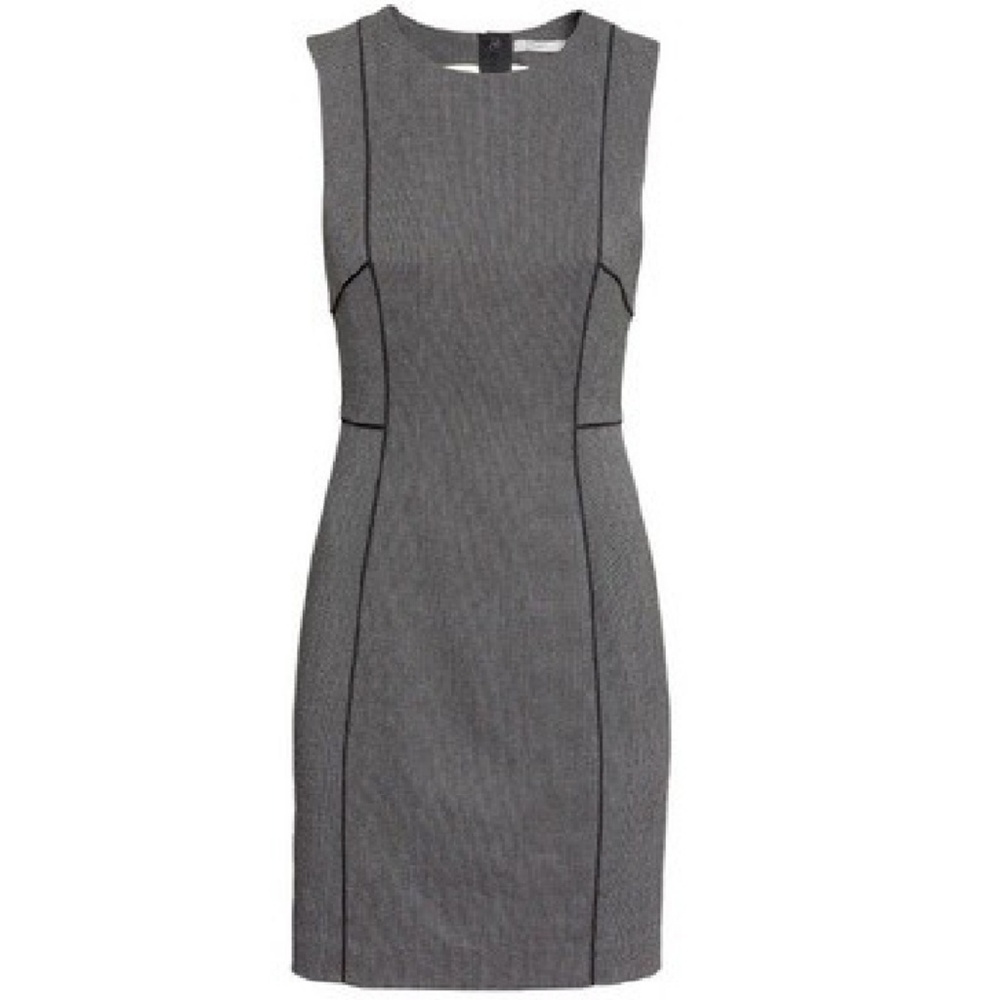 H&M fitted gray dress